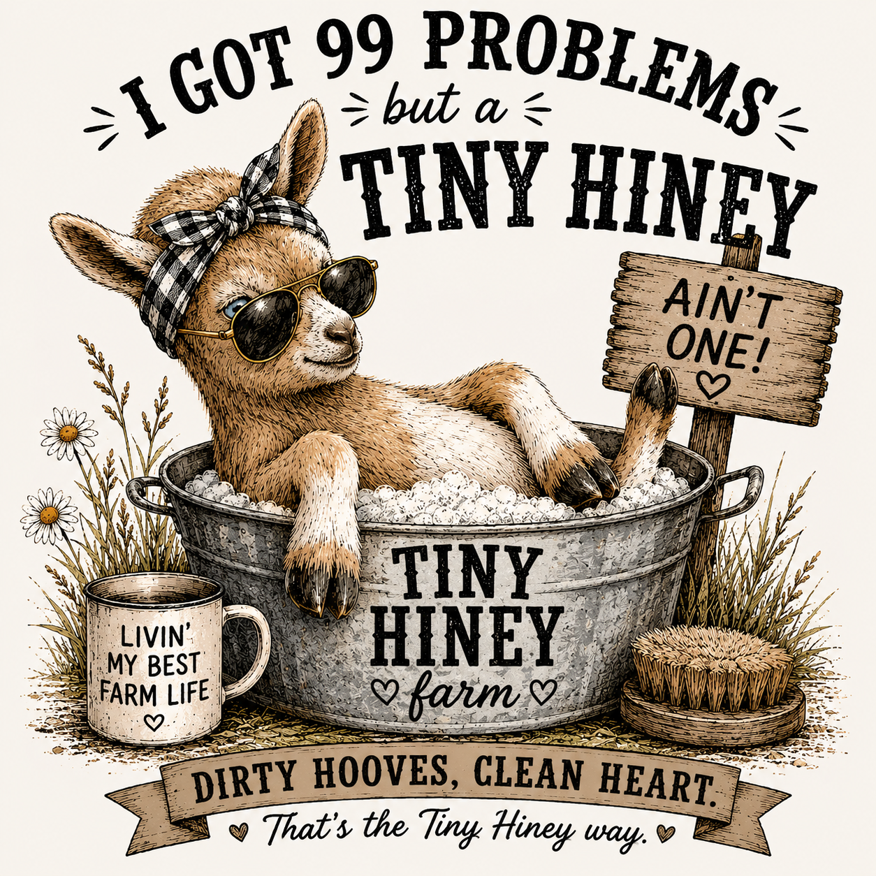 I got 99 problems but a Tiny Hiney Ain't one! | Shirt | Women's | Tiny Hiney Farm